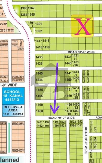 ڈی ایچ اے فیز 7 - بلاک ایکس فیز 7,ڈیفنس (ڈی ایچ اے),لاہور میں 2 کنال رہائشی پلاٹ 7.5 کروڑ میں برائے فروخت۔