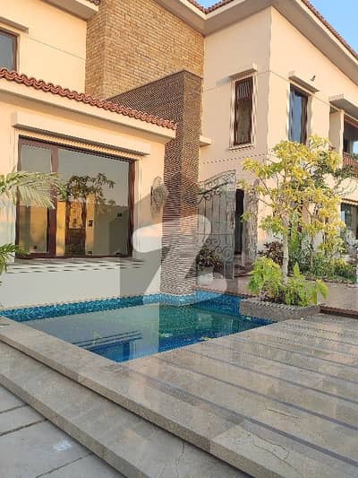 Brand New 2000 Sq. Yards Luxury Bungalow + 2000 Sq. Yards Open Plot (Total 4000 Sq. Yards)