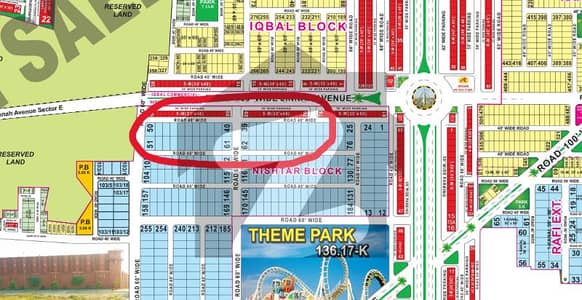 Prime 1 Kanal Residential Plot Nishtar Block