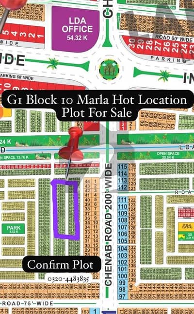 G1 Block Very Hot Location Plot For Sale