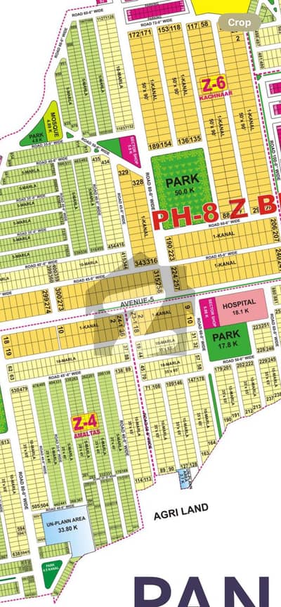 1-kanal Corner Plot , Main Road Possession Plot
