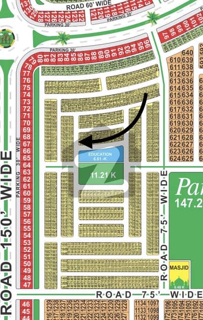 CC Block 5 Marla Hot Location Plot For Sale Lda City