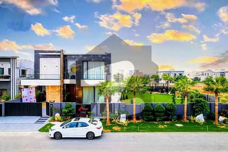 2 Kanal House 1 Kanal House +1 Kanal Lawn Top Quality Build Luxurious Beautiful Ultra Modern Design Villa Full Furnished With Basement For Sale In DHA Lahore Phase 7 Prime Location