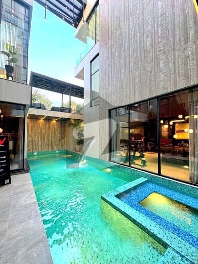 1 Kanal Top Quality Build Luxurious Beautiful Ultra Modern Design Villa Full Furnished With Basement For Sale In DHA Lahore Phase 6 Prime Location