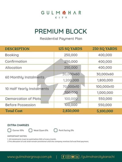 Plot for Sale on Installment
