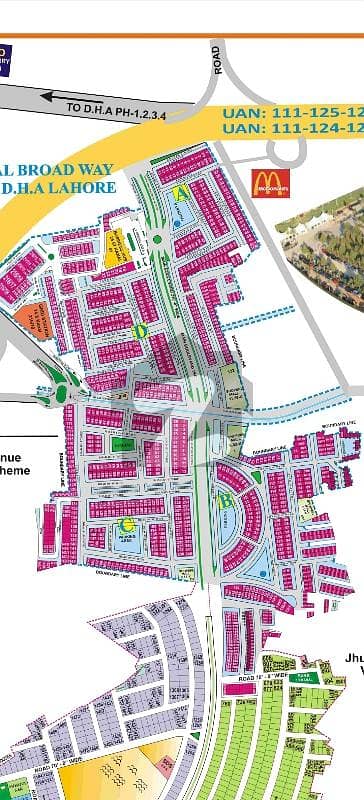 8 Marla plot Phase 8 Broadway C- block Rent value 10 lac . for sale in DHA Lahore. owner 1on1 meeting