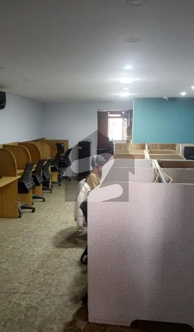 Semi Furnished office Commercial zone  Main Approach Cavalry Ground Centt Lahore . Demand 125000