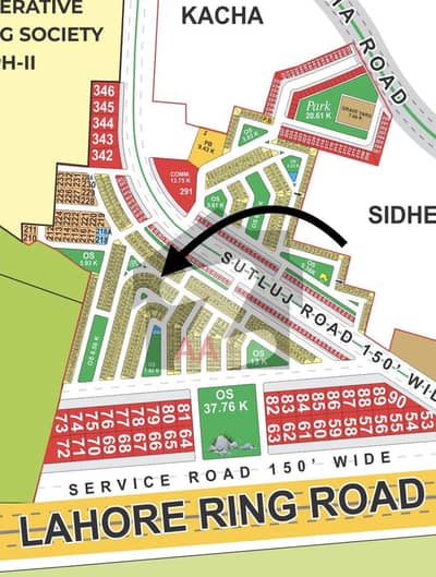 AA Block 5 Marla On Ground Hot Location Plot For Sale