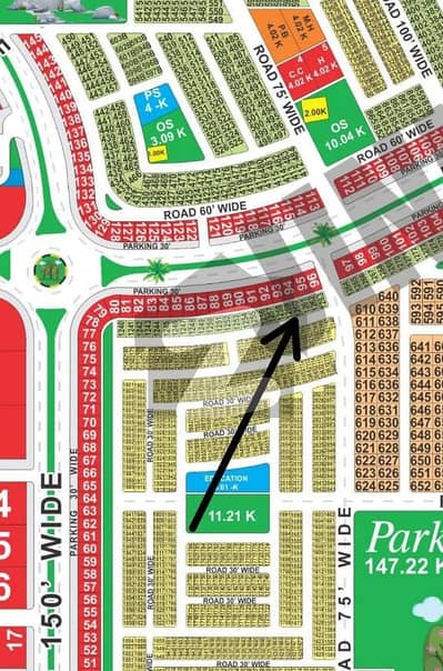 CC Block 10 Marla Back to 150 Fit Road Plot For Sale