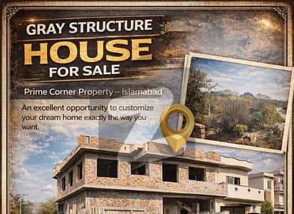 Prime Corner Property, Gray Structure House Islamabad I-10/2