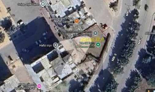 Main double road corner plot 3 side open