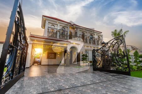 1 KANAL BRAND NEW FULLY SPANISH DESIGNER HOUSE FOR SALE NEAR TO CAREFOUR WITH BASEMENT ACS INSTALL