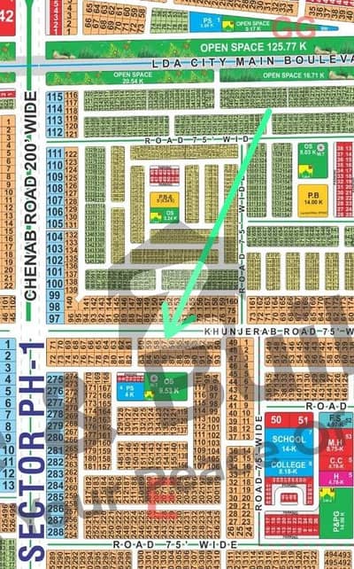 ایل ڈی اے سٹی فیز 1 - جناح سیکٹر ایل ڈی اے سٹی فیز 1,ایل ڈی اے سٹی,ایل ڈی اے روڈ,لاہور میں 1 کنال رہائشی پلاٹ 1.68 کروڑ میں برائے فروخت۔