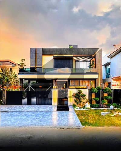 1 Kanal Top Quality Build Luxurious Beautiful Ultra Modern Design Villa Sami Furnished With Basement For Sale In DHA Lahore Phase 7 Prime Location