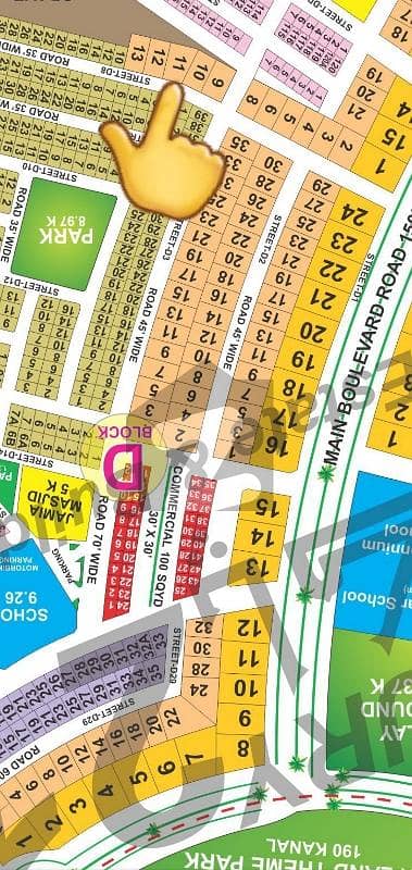 D Block 1 Kanal Corner Plot