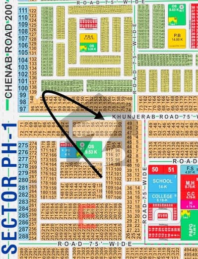 ایل ڈی اے سٹی فیز 1 ایل ڈی اے سٹی,ایل ڈی اے روڈ,لاہور میں 1 کنال رہائشی پلاٹ 1.7 کروڑ میں برائے فروخت۔