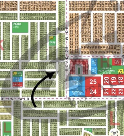 Hot location investor rate k block 10 marla for sale