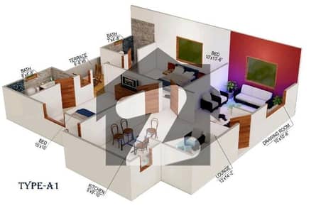 ماز گارڈن شاہ فیصل ٹاؤن,کراچی میں 2 کمروں کا 4 مرلہ فلیٹ 1.25 کروڑ میں برائے فروخت۔