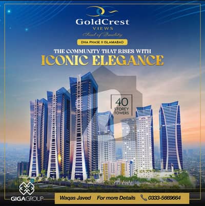 Most Luxury Goldcrest Three Bedrooms Apartment Margalla View Rooftop Swimming Pool Near Giga Mall Dha Phase 2 Islamabad