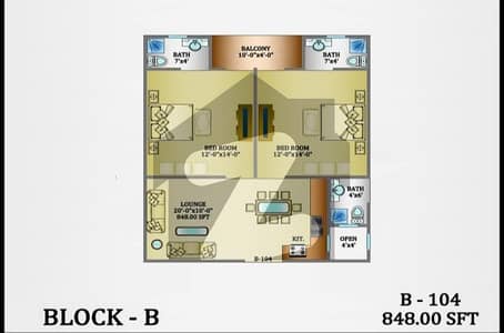 اَپر غزری غِزری,کراچی میں 2 کمروں کا 4 مرلہ فلیٹ 60.0 لاکھ میں برائے فروخت۔