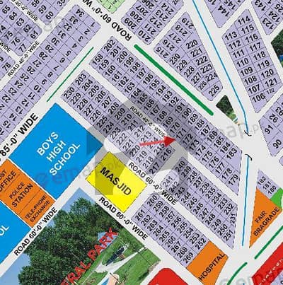 *20 Marla Residential Plots for Sale FDA City, Block A7, Faisalabad*