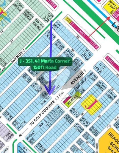 ڈی ایچ اے فیز 6 - بلاک جے فیز 6,ڈیفنس (ڈی ایچ اے),لاہور میں 2 کنال رہائشی پلاٹ 18.7 کروڑ میں برائے فروخت۔