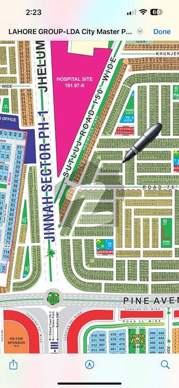 ایل ڈی اے سٹی فیز 1 ۔ بلاک کے ایل ڈی اے سٹی فیز 1 - جناح سیکٹر,ایل ڈی اے سٹی فیز 1,ایل ڈی اے سٹی,ایل ڈی اے روڈ,لاہور میں 10 مرلہ رہائشی پلاٹ 60.0 لاکھ میں برائے فروخت۔