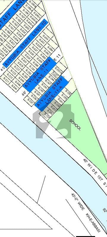 chance deal 100 yard plot for sale in ayubi street