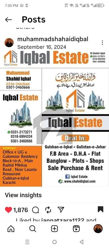 Gulshan iqbal block 6 Corner Double story For sale