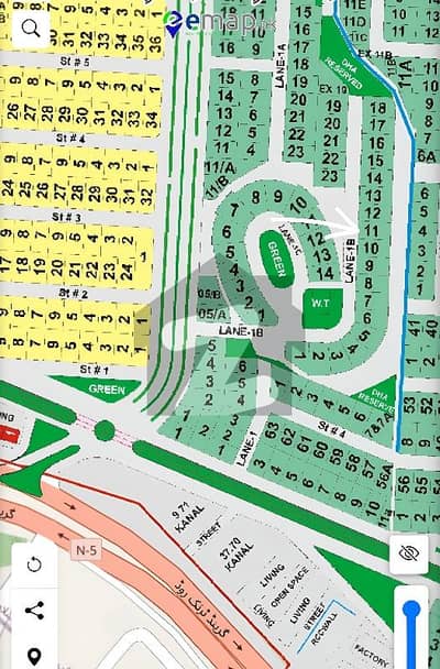 ڈی ایچ اے فیز 2 - سیکٹر ایچ ڈی ایچ اے ڈیفینس فیز 2,ڈی ایچ اے ڈیفینس,اسلام آباد میں 1 کنال رہائشی پلاٹ 4.6 کروڑ میں برائے فروخت۔