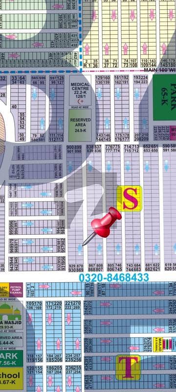 1 Kanal Residential Plot for Sale in DHA Phase 7 S Block