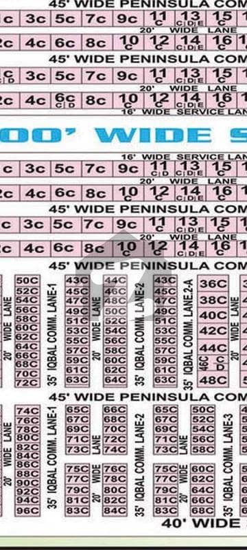 penisula commercial iqbal lan 2 corner plot