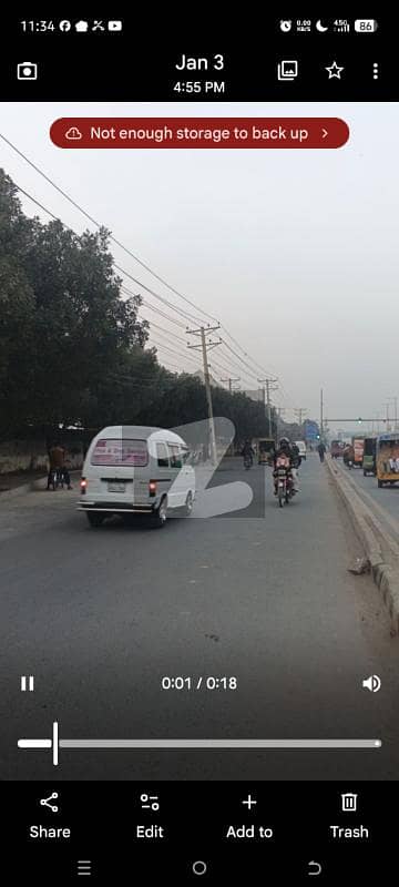 20 K Commercial Plot 330 Feet Front Main Ferozpure Road