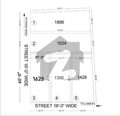 Lane 4 Peshawar Road 7 marla Plot for sale