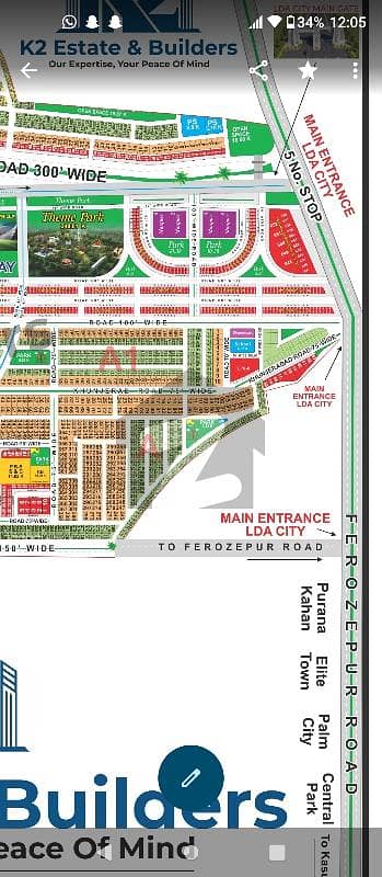 A Block Corner plot for Sale back on 75Ft Khunjerab Road good Location Reasonable price