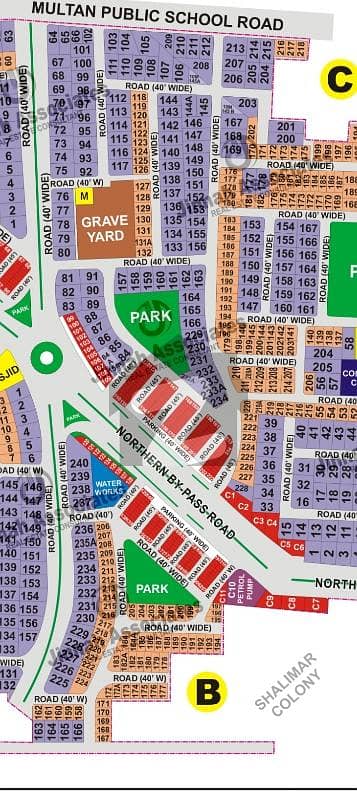 model town multan 20 Marla good location plot for sale