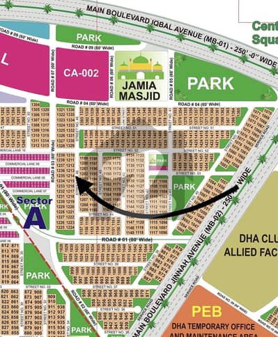 Most Constructed Street Nearest from Main Boulevard