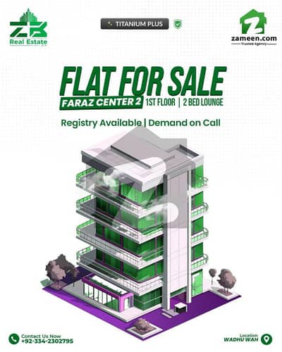 Modern 2 Bed Lounge Flat for Sale | Faraz Center 2 | 1st Floor | Wadhu Wah