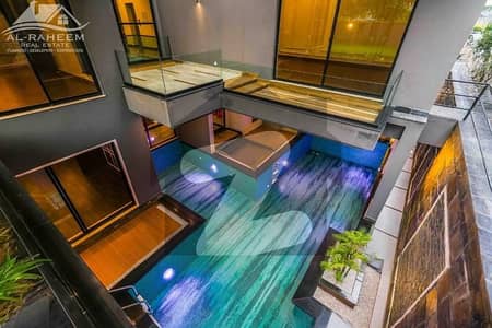 100% ORIGINAL ADD FACING PARK 1 KANAL FULL BASEMENT MAZHAR DESIGN ULTRA MODERN BUNGALOW PLUS INDOOR SWIMMING POOL ,LIFT AND HOME CENIMA FOR SALE IN DHA PHASE 5 NEAR TO WATEEN CHOWK.