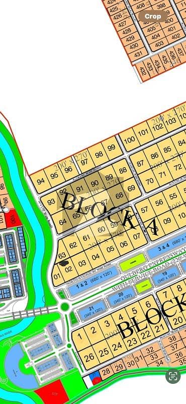 10 Kanal Boundary Wall Plot for Sale A Block (Block No. 2), Gulberg Greens Islamabad