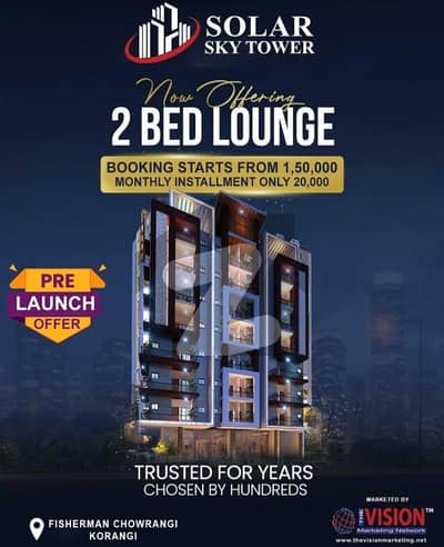 Solar skyTower Premium Apartments for Sale  Korangi Coast, Gurd Chowk, Karachi