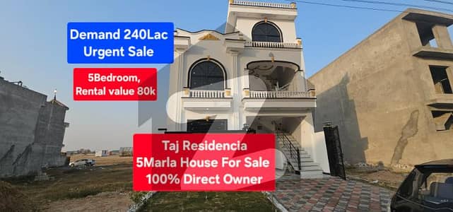 تاج ریزیڈنسیا راولپنڈی میں 5 کمروں کا 5 مرلہ مکان 2.4 کروڑ میں برائے فروخت۔
