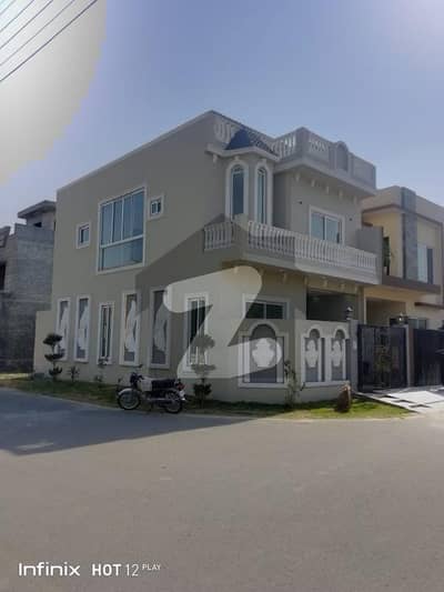 5 Marla Double Storey Corner Spanish Luxury Brand New House For Sale In Al Hafeez Phase 5 very Near To Canal Road