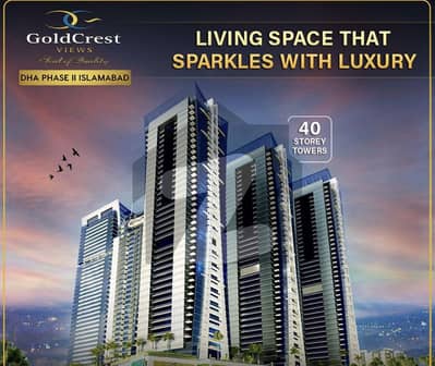 Most Luxuries Specious 2-Bed Apartment In Gold Crest Views-2 Tower C Margalla View Roof Top Swimming Pool Available For Sale Near GIGA Mall DHA Phase-II Islamabad.