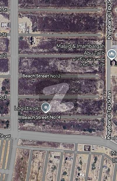 1000 yds Plot at Beach Street, Phase 8, DHA Karachi