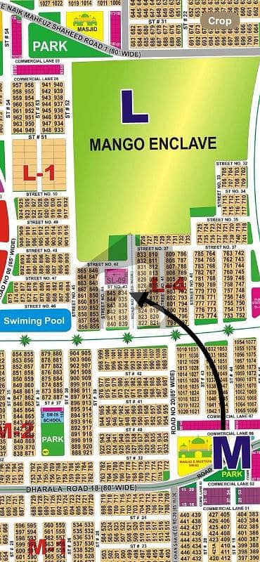 DHA Multan Sector L 1 Kanal Residential Plot Near To Park, Masjid And Commercial.