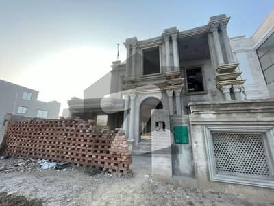 13.5 MARLA GRAY STRUCTURE HOUSE WITH FULL BASEMENT AVAILABLE FOR SALE IN PHASE ONE BAHRIA ORCHARD