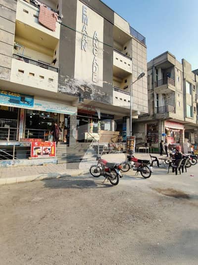 220 Sq Ft Corner Shop in Mini Markaz Block B CDA Sector Multi Gardens MPCHS B-17 Islamabad.