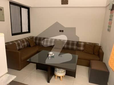 A One Bedroom Fully Furnished Apartment Available For Rent in Defence Residency Al Ghurair Giga Block-14 DHA Phase-II Islamabad