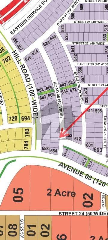 بحریہ ٹاؤن - پریسنٹ 17 بحریہ ٹاؤن کراچی,کراچی میں 1 کنال رہائشی پلاٹ 1.55 کروڑ میں برائے فروخت۔